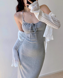 Ndyad Fit Halter Long Dress HZ1024