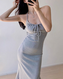 Ndyad Fit Halter Long Dress HZ1024