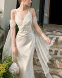 Ndyad tulle satin suspender dress party mermaid dress HZ1024
