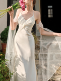 Ndyad tulle satin suspender dress party mermaid dress HZ1024