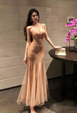 Ndyad retro sequined mesh dress Party dress HZ1024