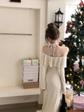 Ndyad off-the-shoulder long-sleeved dress HZ1024