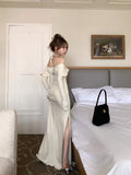 Ndyad off-the-shoulder long-sleeved dress HZ1024