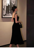 Ndyad Retro Burgundy A-Line Square Neck Velvet Dress for Birthday&Graduation HZ1024