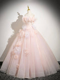 Evafashion A-Line Off Shoulder Tulle Long Prom Dress, Lovely Evening Sweet 16 Dress HZ1024