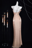 Ndyad satin long prom dress, formal dress HZ1024
