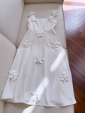 Ndyad suspender flower dress French retro dress HZ1024