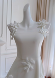 Ndyad suspender flower dress French retro dress HZ1024