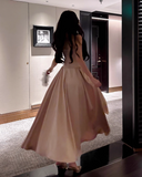 Ndyad A-line suspender dress high-end temperament dress HZ1024