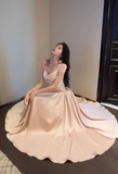Ndyad A-line suspender dress high-end temperament dress HZ1024