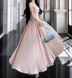 Ndyad A-line suspender dress high-end temperament dress HZ1024