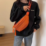 Evafashion crossbody chest bag versatile casual one-shoulder dumpling bag HZ1024