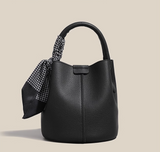 Evafashion trendy red niche versatile portable bucket bag HZ1024