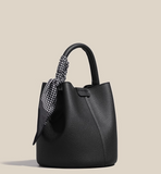 Evafashion trendy red niche versatile portable bucket bag HZ1024