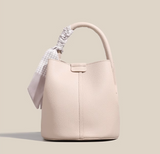 Evafashion trendy red niche versatile portable bucket bag HZ1024