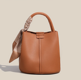 Evafashion trendy red niche versatile portable bucket bag HZ1024