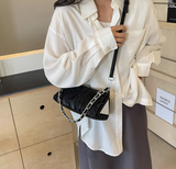 Ndyad fashion shoulder messenger bag niche design triangle bag HZ1024