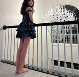 Ndyad Sweetheart Tiered Short Homecoming Dress HZ1024