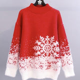 Ndyad Snowflake Long Sleeve Sweater HZ1024