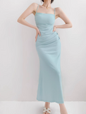 Ndyad mermaid spaghetti strap long dress HZ1024