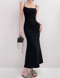 Ndyad mermaid spaghetti strap long dress HZ1024