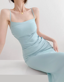 Ndyad mermaid spaghetti strap long dress HZ1024