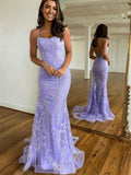Ndyad Scoop Lace Long Prom Dress HZ1024