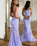 Ndyad Scoop Lace Long Prom Dress HZ1024