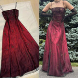 Ndyad Blue Gradient Empire Prom Dresses Backless Romantic Beaded Evening Dresses Guest Dresses HZ1024
