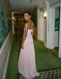 Ndyad Mermaid Pink Long Prom Dresses Formal Graduation Party Dress Evening Dress HZ1024
