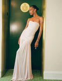 Ndyad Mermaid Pink Long Prom Dresses Formal Graduation Party Dress Evening Dress HZ1024