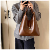 Evafashion retro shoulder bag casual bucket bag HZ1024