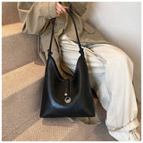 Evafashion retro shoulder bag casual bucket bag HZ1024