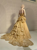 Ndyad A-line Strapless Tulle Sequined Long Ball Gown HZ1024