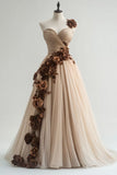 Ndyad Sweetheart Quincea?era Dress Tulle Applique Ball Gown Long Prom Dress Wedding Dress HZ1024
