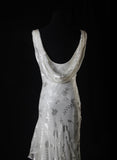 Ndyad Chiffon Beaded Long Prom Dress Simple Mermaid Wedding Dress HZ1024
