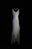 Ndyad Chiffon Beaded Long Prom Dress Simple Mermaid Wedding Dress HZ1024