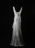 Ndyad Chiffon Beaded Long Prom Dress Simple Mermaid Wedding Dress HZ1024