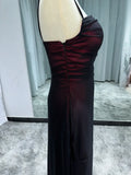 Ndyad Spaghetti Straps Tulle Long Prom Dress with Silt HZ1024