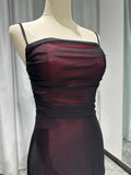 Ndyad Spaghetti Straps Tulle Long Prom Dress with Silt HZ1024