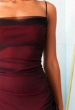 Ndyad Spaghetti Straps Tulle Long Prom Dress with Silt HZ1024
