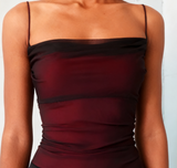 Ndyad Spaghetti Straps Tulle Long Prom Dress with Silt HZ1024