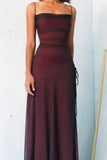 Ndyad Spaghetti Straps Tulle Long Prom Dress with Silt HZ1024