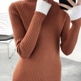 Ndyad Neck Long Sleeves Slim Fit Pullover Sweater HZ1024