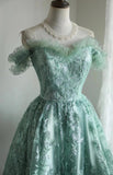 Ndyad A-Line Tulle Beading Sequins Short Prom Dress Homecoming Dress HZ1024