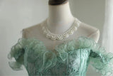 Ndyad A-Line Tulle Beading Sequins Short Prom Dress Homecoming Dress HZ1024