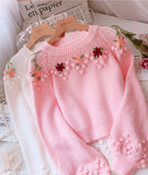 Ndyad Flowers Long Sleeve Sweater HZ1024