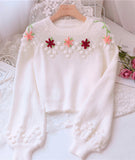 Ndyad Flowers Long Sleeve Sweater HZ1024
