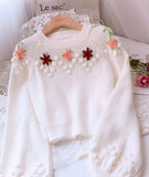 Ndyad Flowers Long Sleeve Sweater HZ1024