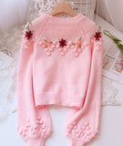 Ndyad Flowers Long Sleeve Sweater HZ1024